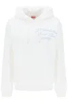 KENZO EMBROIDERED HOODIE FOR WOMEN IN WHITE