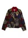 Kenzo Embroidered Jacket In Multi