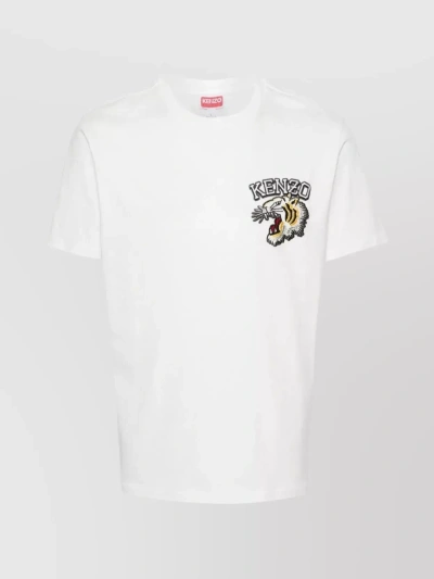 KENZO EMBROIDERED JUNGLE CREW GRAPHIC T-SHIRT