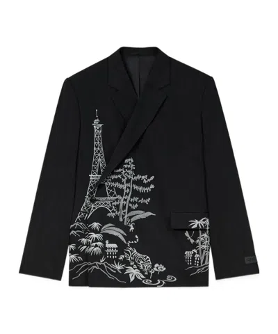 KENZO 'KENZO PARIS JUNGLE' EMBROIDERED TAILORED KIMONO JACKET