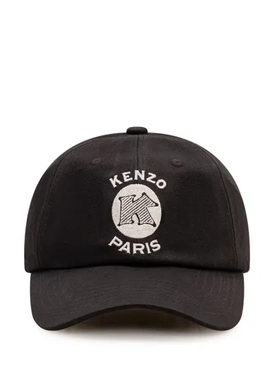 Kenzo Embroidered Logo Baseball Cap In Black