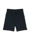 Kenzo Embroidered-logo Bermuda Shorts In Blue