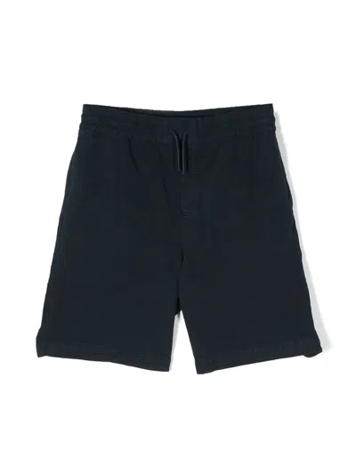 Kenzo Kids' Embroidered-logo Bermuda Shorts In Blue