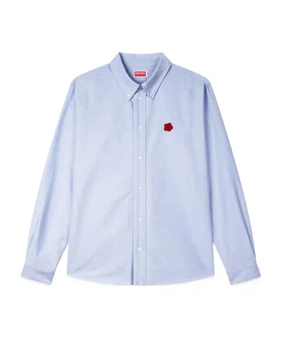 KENZO KENZO BOKE FLOWER EMBROIDERED LONG-SLEEVED SHIRT