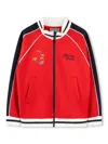 Kenzo Embroidered-logo Jacket In Red