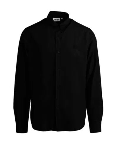 Kenzo Embroidered-logo Shirt In Black