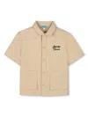 Kenzo Embroidered-logo Shirt In Neutrals