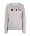 Kenzo Embroidered Logo Sweatshirt In Gray