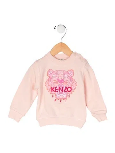 Pre-owned Kenzo Babies' Embroidered Logo Sweatshirt In Pink