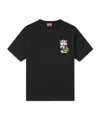 Kenzo Wild Tiger Embroidered T-shirt In Black