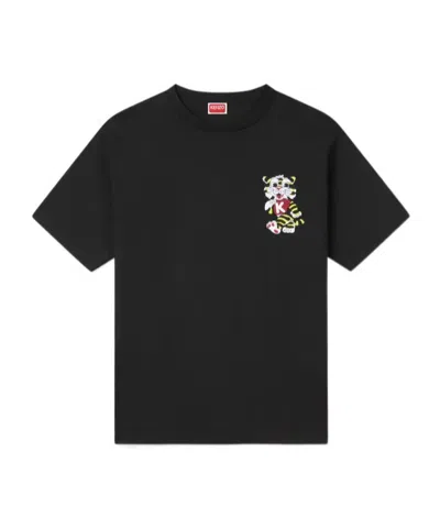 KENZO KENZO EMBROIDERED OVERSIZED T-SHIRT