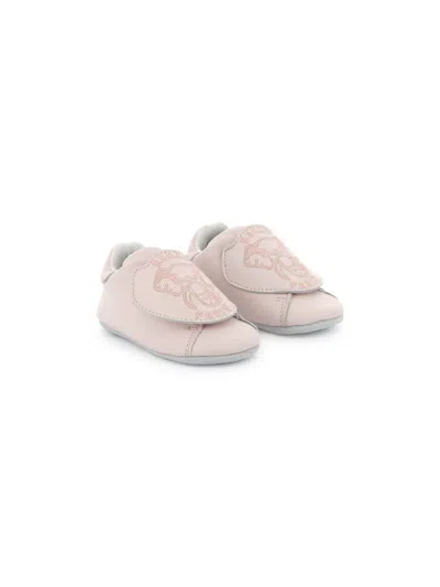 Kenzo Babies' Embroidered Pre-walkers In Pink