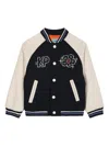 Kenzo Embroidered Raglan-sleeve Jacket In Black