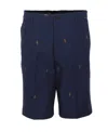 Kenzo Embroidered Shorts In Black