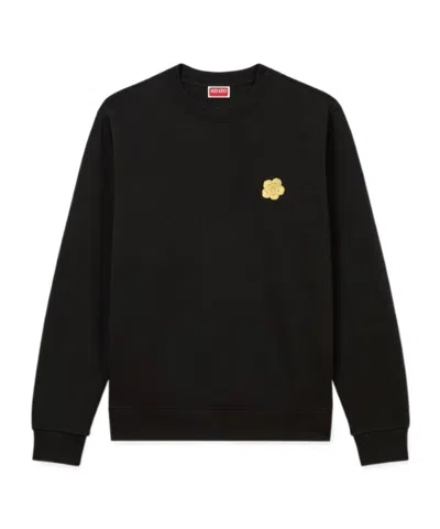 Kenzo Embroidered Sweatshirt In Black