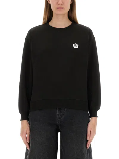 Kenzo Embroidered Sweatshirt Boke Flower 2.0 In Black