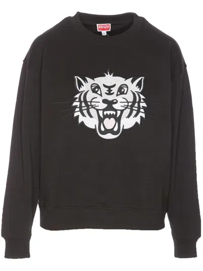 KENZO EMBROIDERED TIGER LOGO SWEATSHIRT