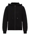 Kenzo Embroidered Tiger Zip-up Hoodie In Black