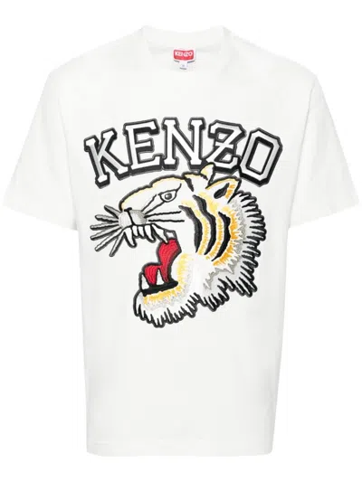 Kenzo Embroidery T-shirt In White
