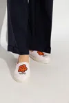 Kenzo Woman Espadrilles Ivory Size 11 Textile Fibers In Pink