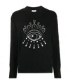 Kenzo Eye Pattern Pullover In Black