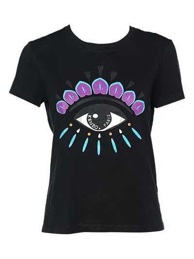 Pre-owned Kenzo Eye-print Cotton T-shirt