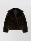 Kenzo Faux-fur Collar Blazer Notched Lapels
