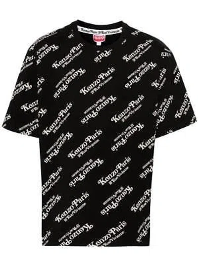 Pre-owned Kenzo Fe58ts0044sy Man Black T-shirt And Polo 100% Original