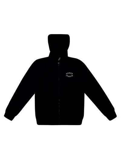 Kenzo Felpa Full Zip Tiger Back In Black