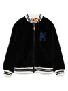 Kenzo Embroidered Bomber Jacket In Black
