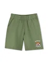Kenzo Festive Track Shorts In Green