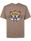 Kenzo Happy Tiger Classic Tshirt In Gray