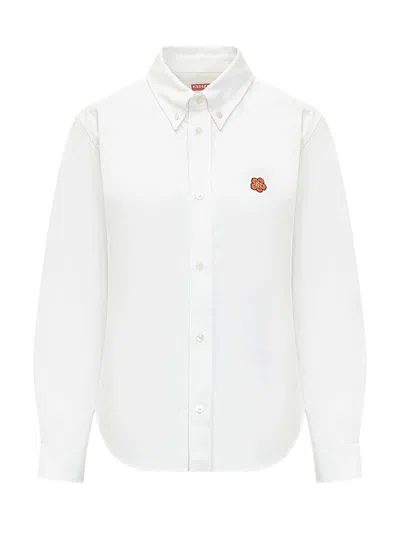 Kenzo Fitted Shirt In White