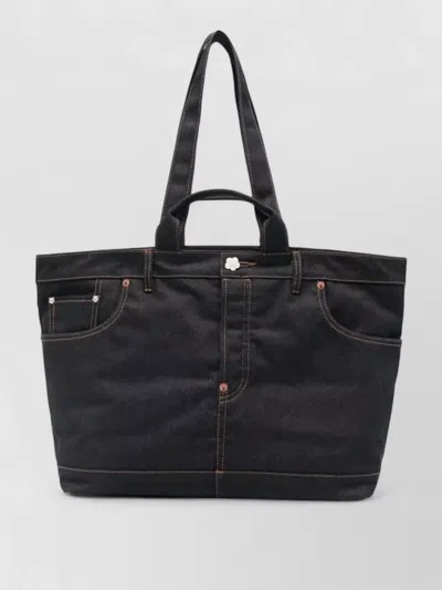 Kenzo Five Pocket Tote Bag Back And Front