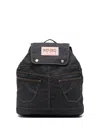 Kenzo " Five Pockets" Backpack In Blue