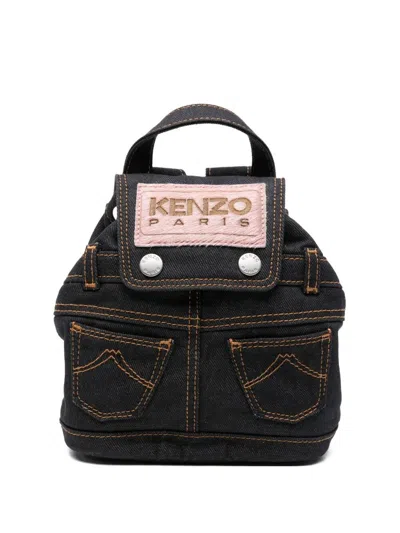 Kenzo " Five Pockets" Mini Backpack In Blue
