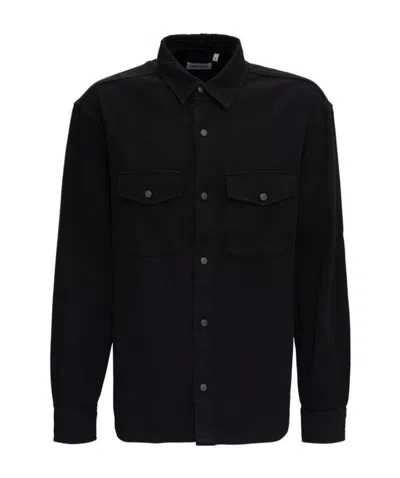 Kenzo Flap-pocket Shirt In Black