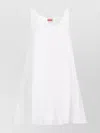 Kenzo Broderie Anglaise Mini Dress In White