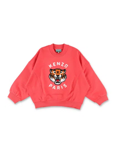 Kenzo Kids' Fleece Tiger In Pattern