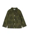 Kenzo Floral-print Denim Jacket In Green