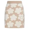 Kenzo Floral Detailed Knitted Mini Skirt In Multi