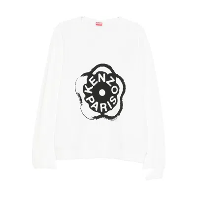 KENZO FLORAL-LOGO PRINT SWEATSHIRT