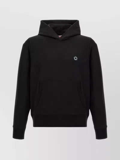 Kenzo 'floral Pocket Hoodie 2.0' In Black