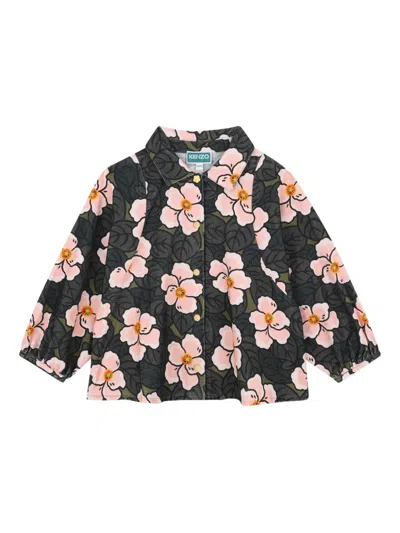 Kenzo Bluse Mit Blumen-print In Multi