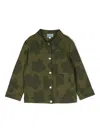 Kenzo Floral-print Denim Jacket In Green