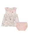 Kenzo Floral-print Dress (set Of Two) In Pink