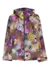 Kenzo Floral-print Hooded Jacket In Multi