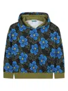 Kenzo Floral-print Hoodie In Multi