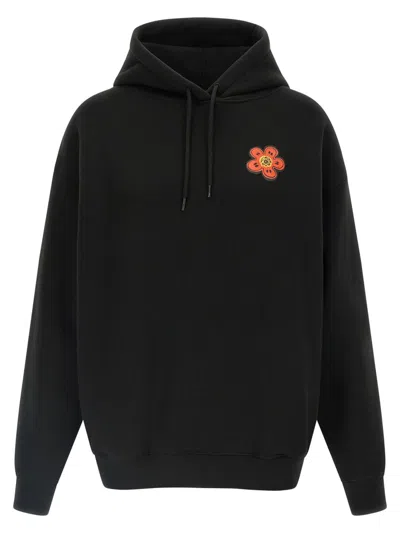 Kenzo Cotton Futura 2000 Sweatshirt With Graphic Prints In Black