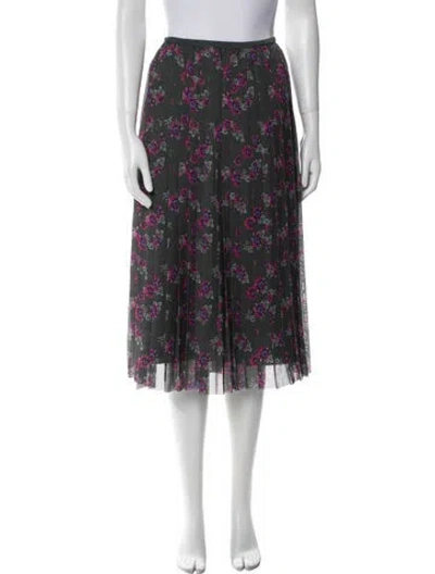 Pre-owned Kenzo Floral Print Knee-length Skirt In Multi